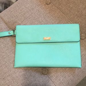 Kate Spade mint clutch